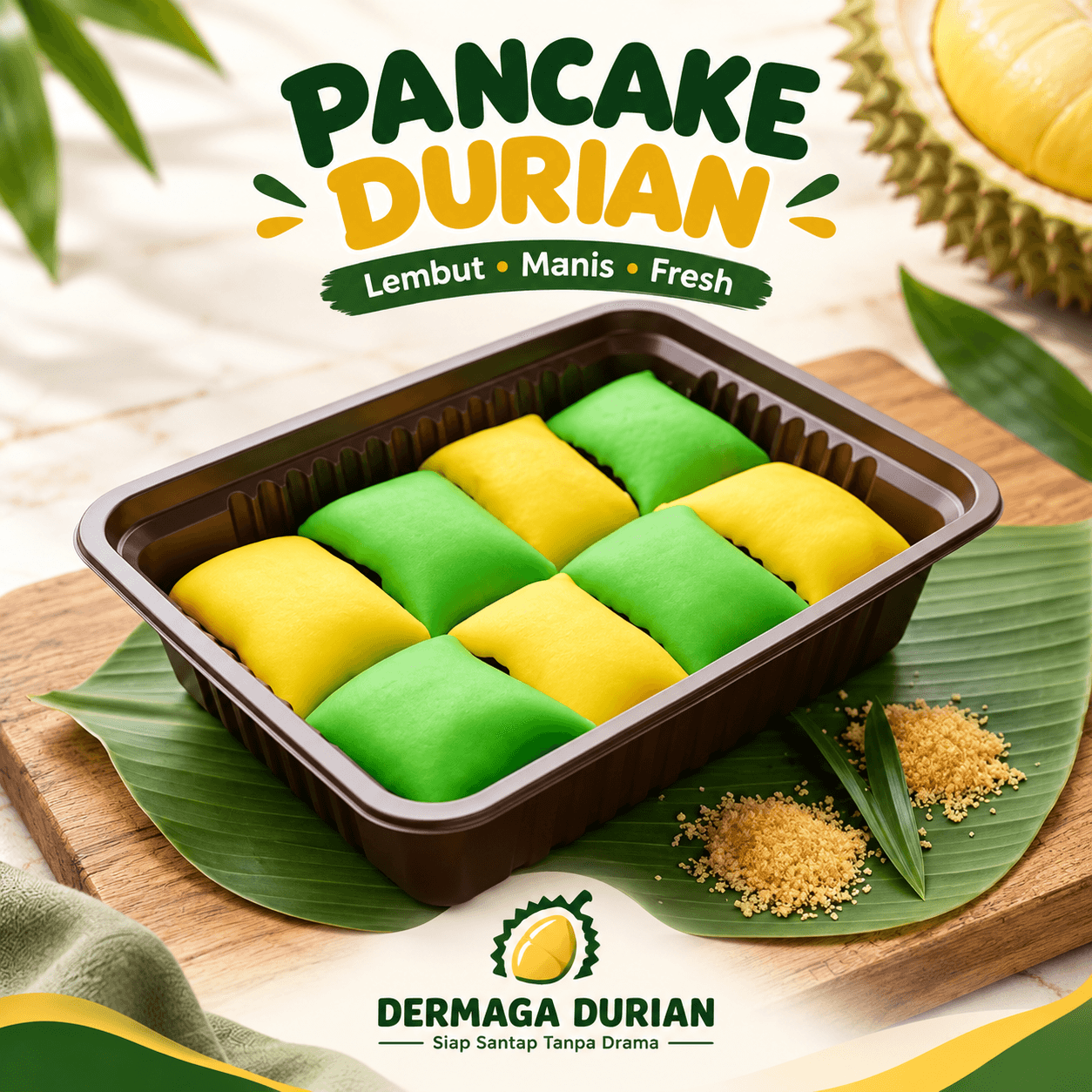 Pancake Durian Mini Isi 8