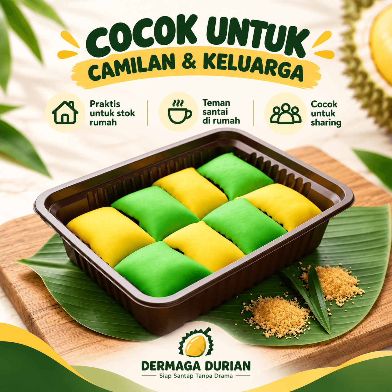 Pancake Durian Mini Isi 8