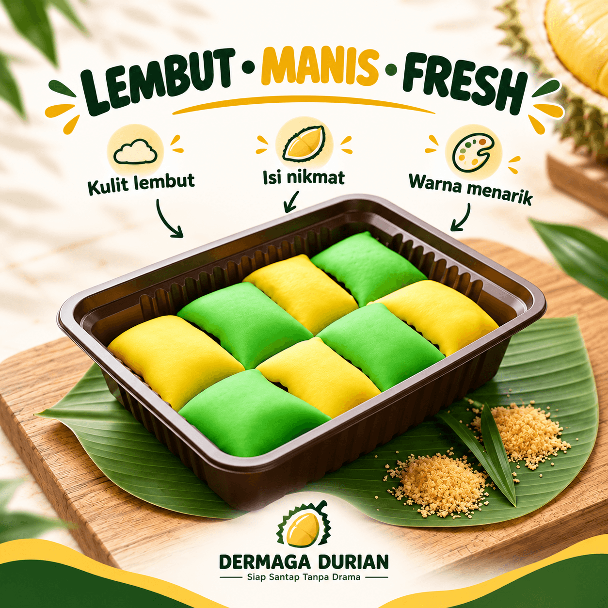 Pancake Durian Mini Isi 8