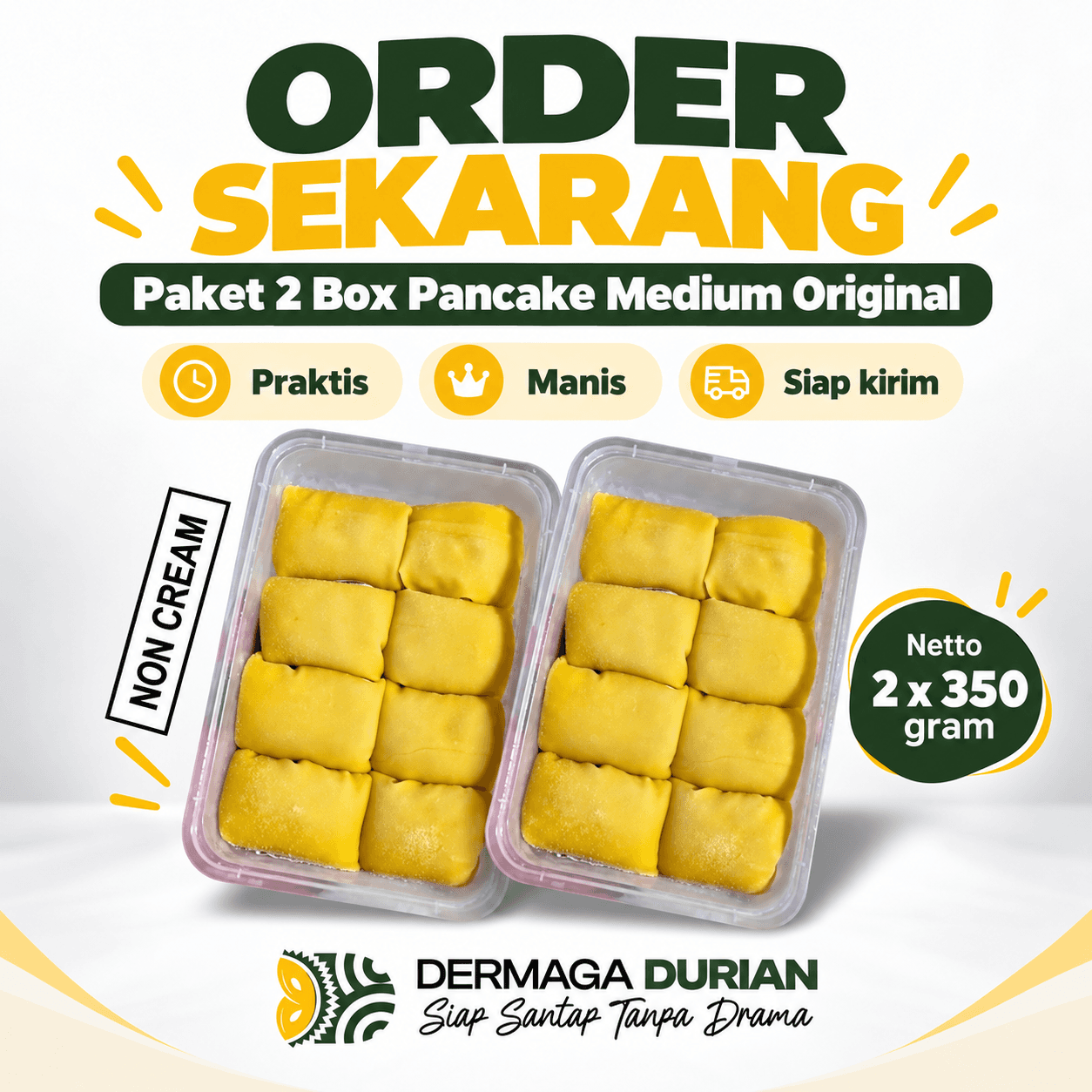 Pancake Durian NonCream Premium