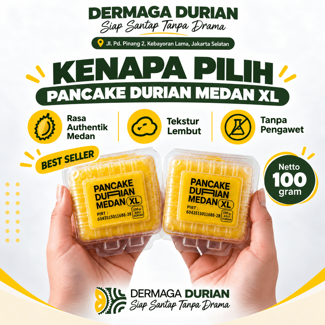 Pancake Durian XL Premium