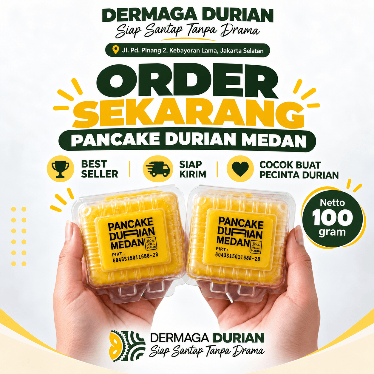 Pancake Durian XL Premium