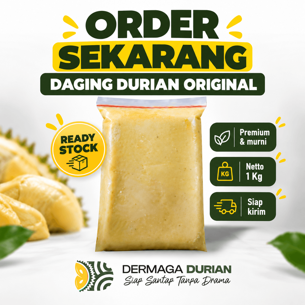 Daging Durian Medan Original
